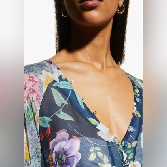 JOHNNY WAS SUNRISE LONG DRESS NWT L - Picture 11 of 12